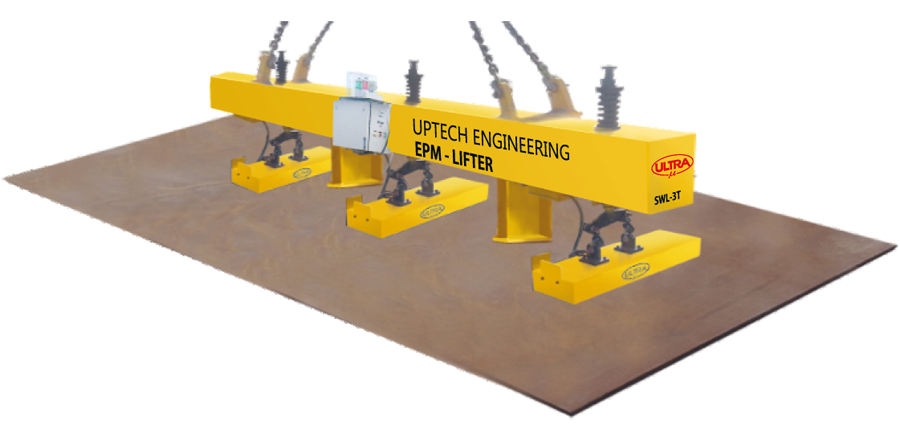 Electro Permanent Magnetic Lifters, Permanent Magnetic Lifters, Single Raw EPM Lifter System